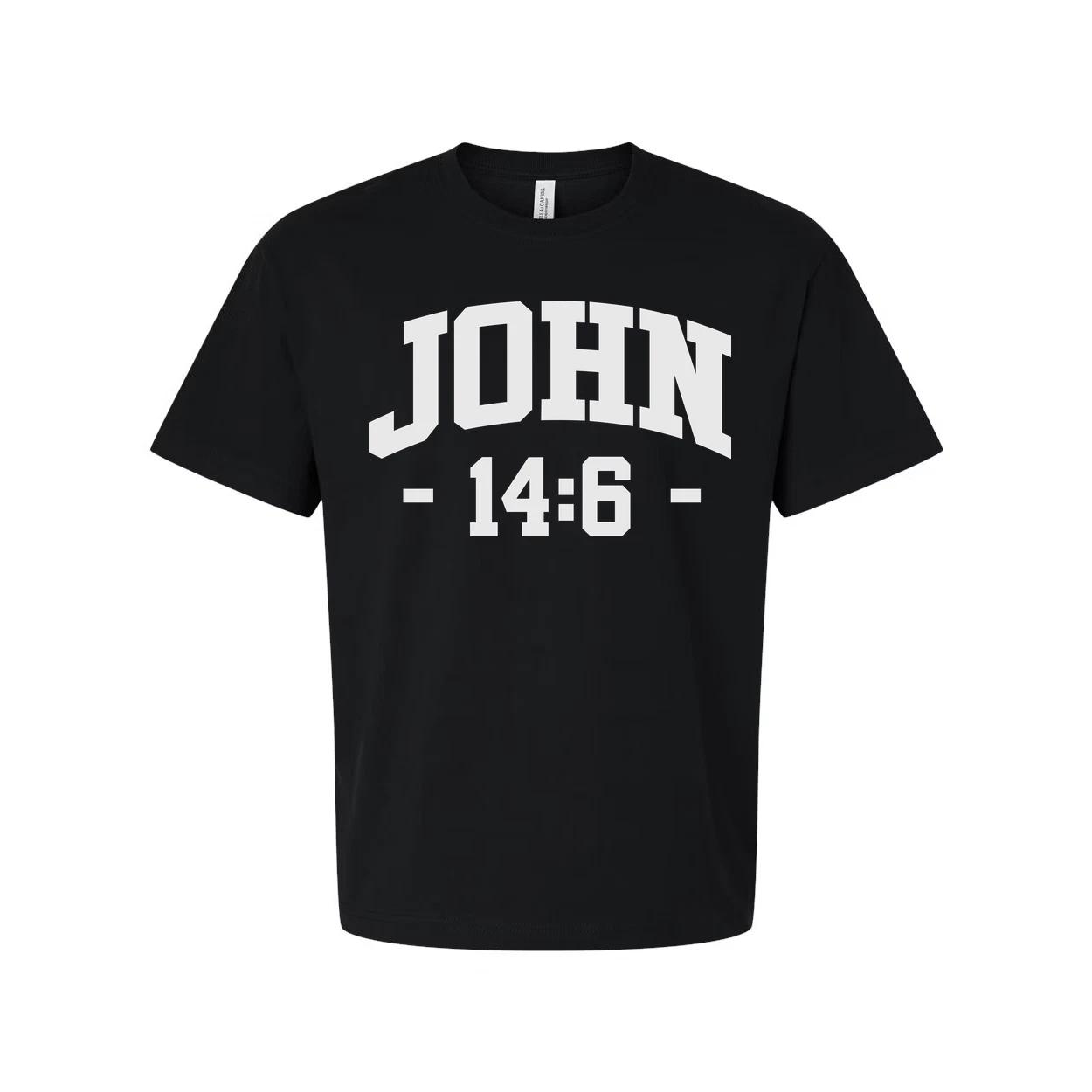John 14:6 Bible Verse Unisex Graphic Tee For Faith And Spiritual Encouragement E M