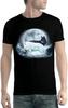 Wolf Wolf Yin Yang Moon Mens T Shirt