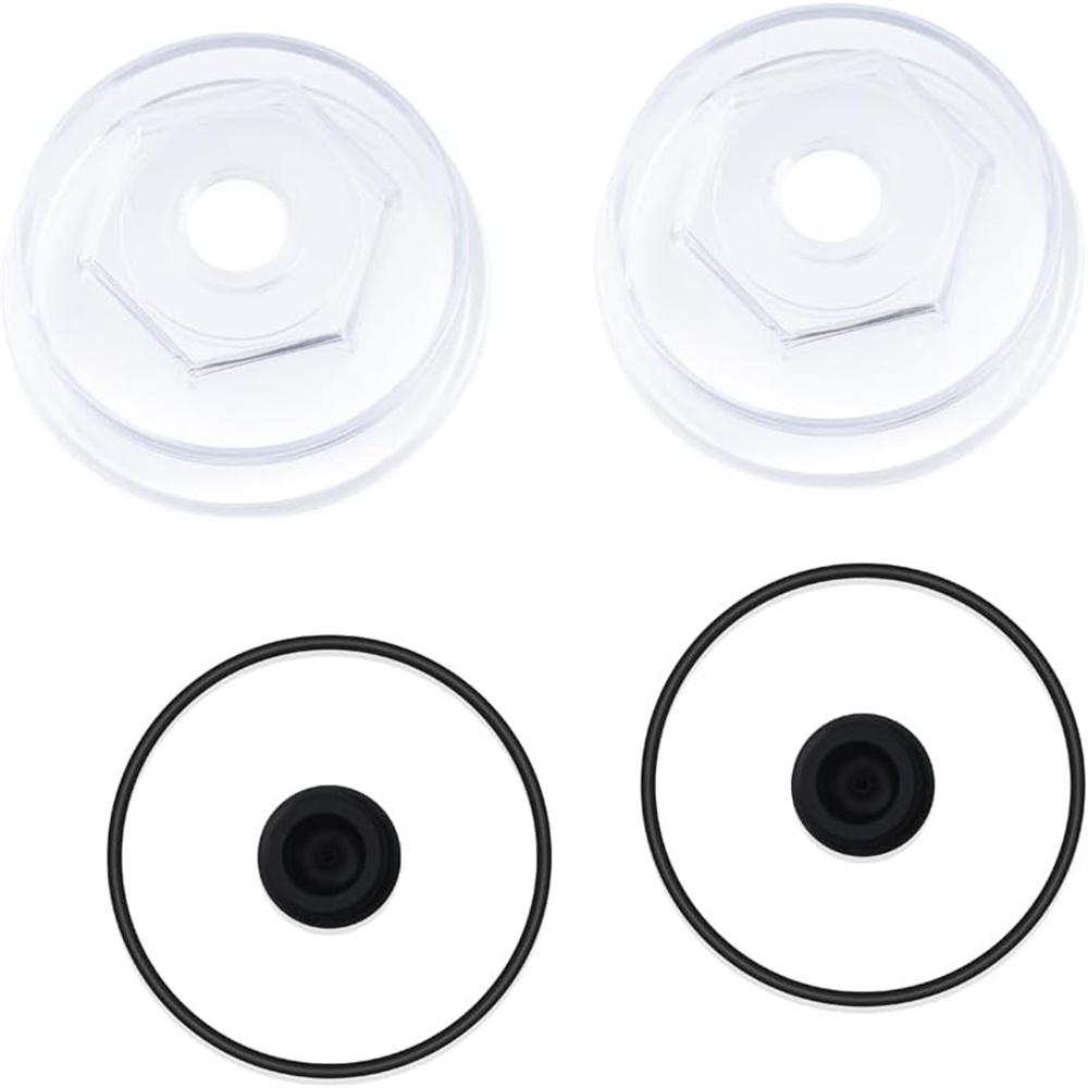 2Pcs 4 inch Trailer Hub Replacement Oil Cap Kit For 10K-16K Dexter Bearing Cover