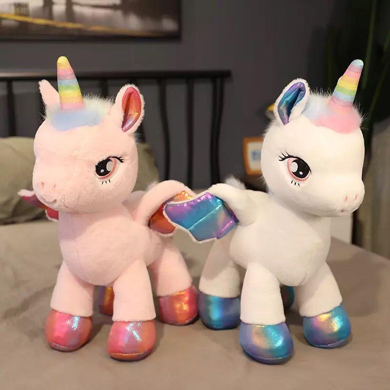 Charming Rainbow Unicorn Plush Toy For Kids Soft And Cute Stuffed Doll Gift