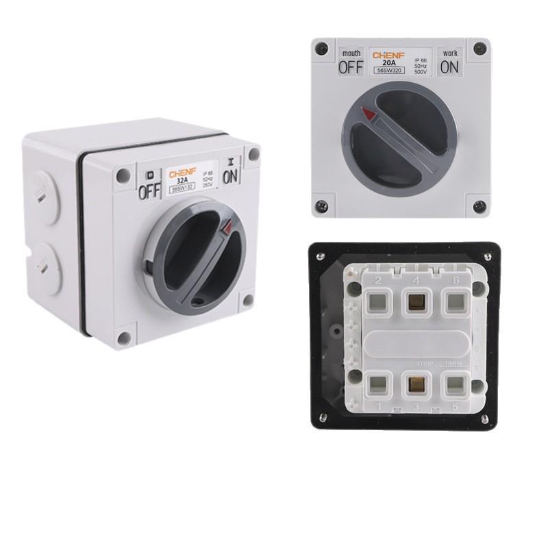 Australian Outdoor Waterproof Single-Phase/Three-Phase Knife Switch - Load Disconnection On-Off Rotary Switch