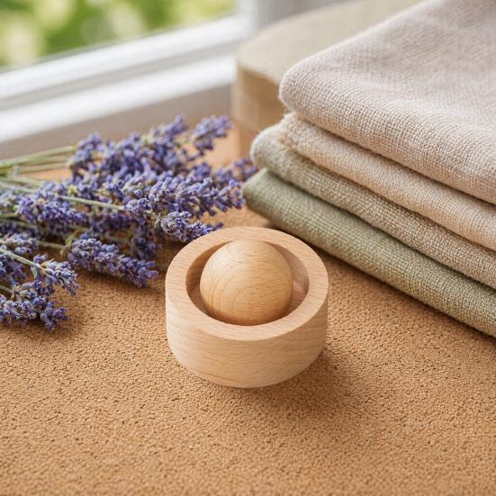 Wood Essential Oil Diffuser, Mini Sphere Shaped Wooden Aromatherapy Diffuser, Small Round Oil Diffuser for Home Office Car Interior Yoga Rooms