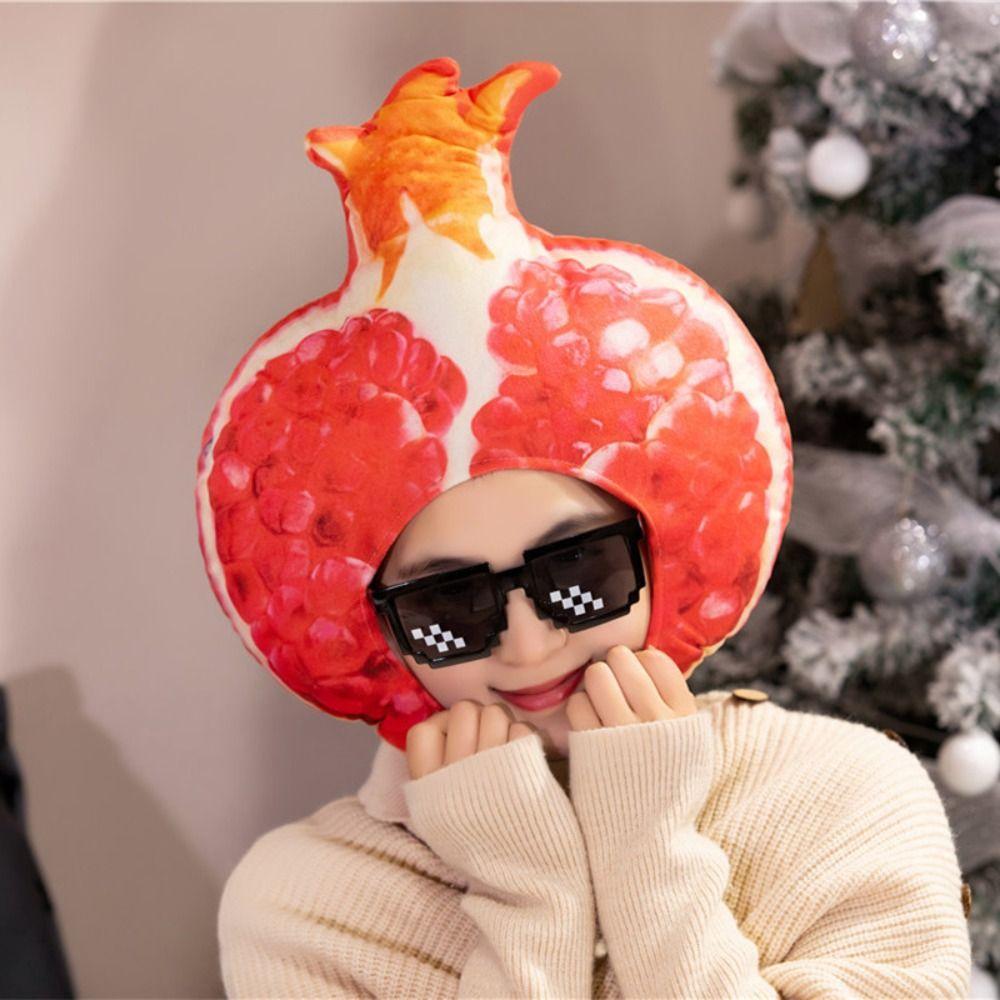 Soft Onion Headpiece Costume Hat Funny Fun Party Headwear Cartoon Plush Hat for Men Women Kids