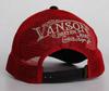 Twill Mesh Skull [Vanson] Cap, Hat, Men's & Women's, Embroidery, NVCP-2301 (BLACK×RED)