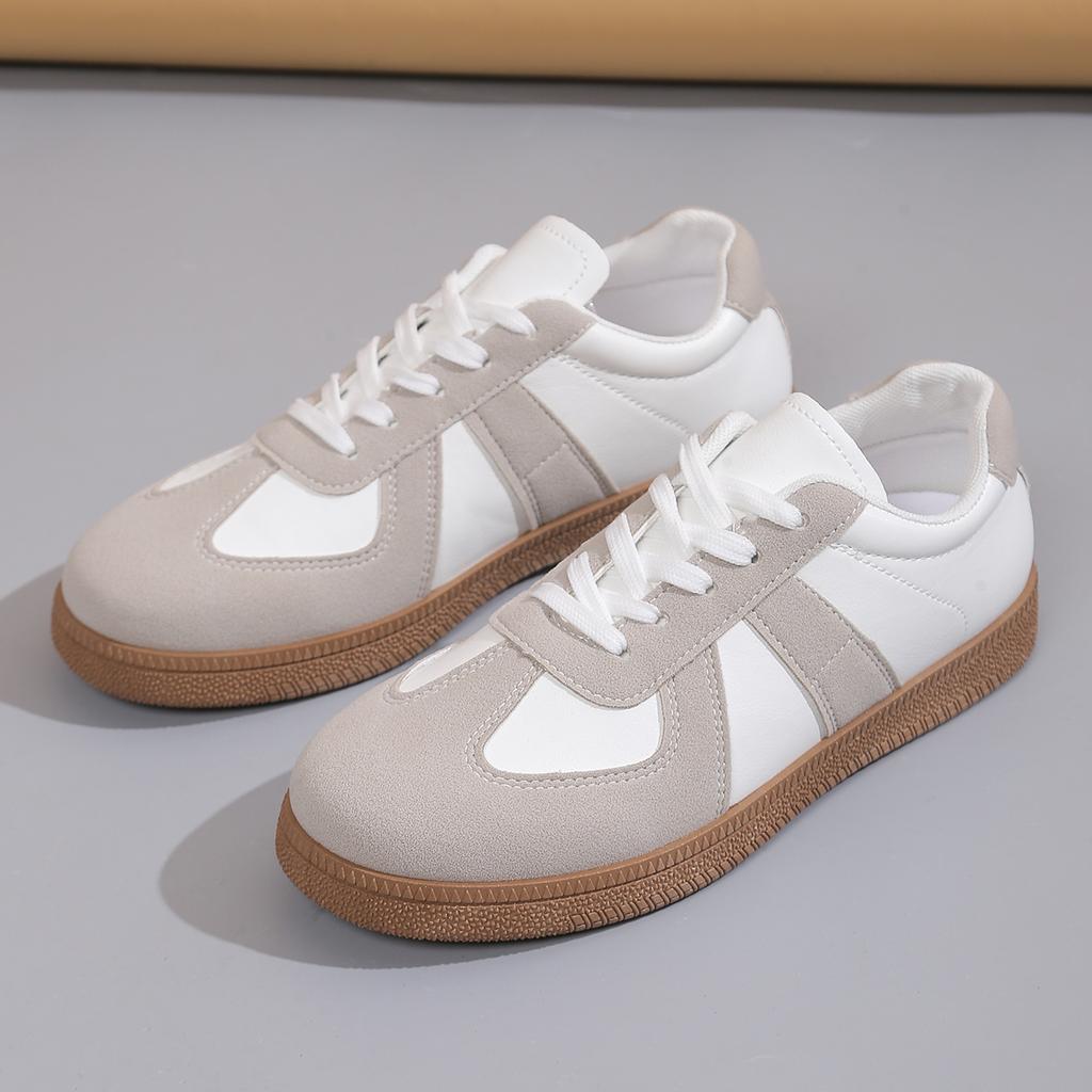 Fashionable New Lace Up Round Head Sexy Sports Walking Shoes for Women Spring and Autumn Anti Slip Comfortable Casual Shoes