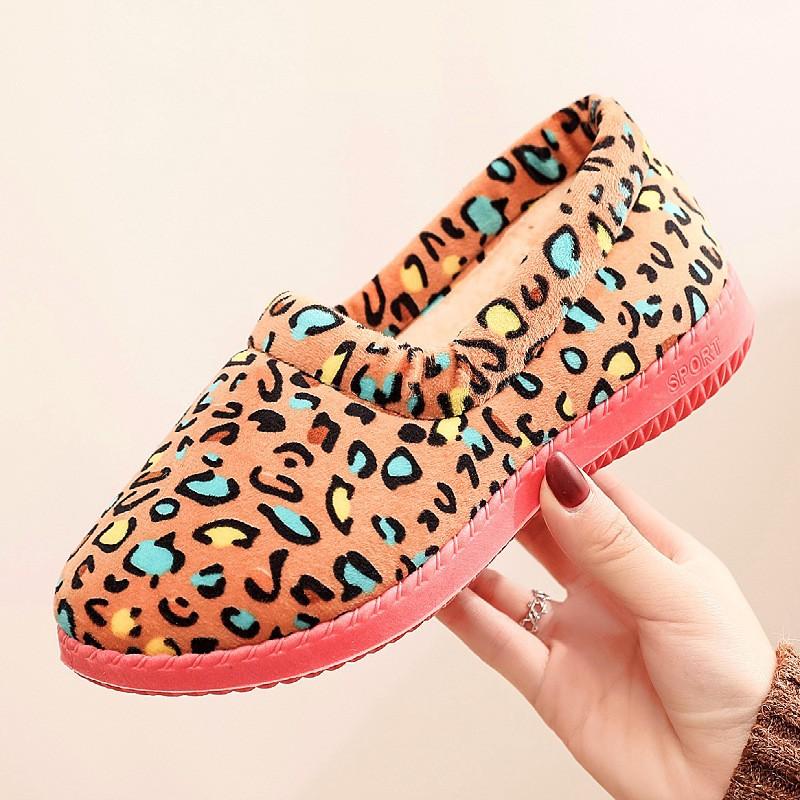 Winter Cotton Slippers Women's Cloth Shoes Indoor Bag Heel Plush Home Non-slip Plush Thermal Cotton Slippers