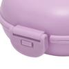 Soap Container Waterproof Portable Soap Rest PP Buckle Lid Soap Case for Travel Home Hotel Dormitory Purple