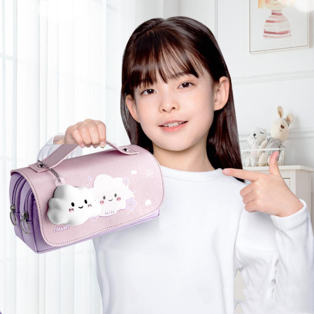 

Сумка-карандаш большой емкости, подвеска в виде кошачьей лапы, сумка для канцелярских принадлежностей, подставка для карандашей, сумка-карандаш для девочек