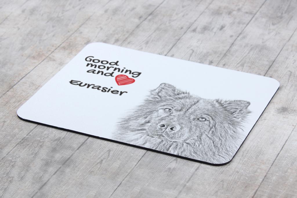 Avrasya, Eurasier - baskılı mouse pad, kişiselleştirilmiş köpek temalı mouse pad, Art-Dog markasından bir ofis çalışanı için benzersiz bir aksesuar