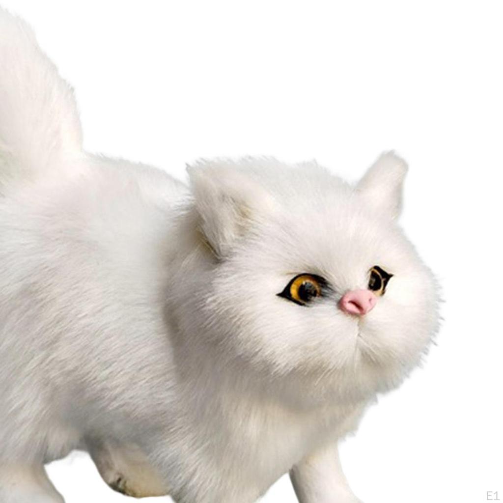 Cute Miniature Simulation Cat Figures Birthday Gift/ Collection Crafts Decoration Small Ornaments