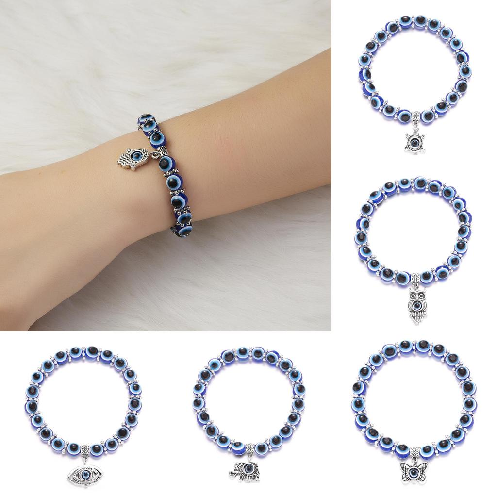 Blue Eye Hand Chain With Hand Symbol For Travel Gift And Fashion Jewelry