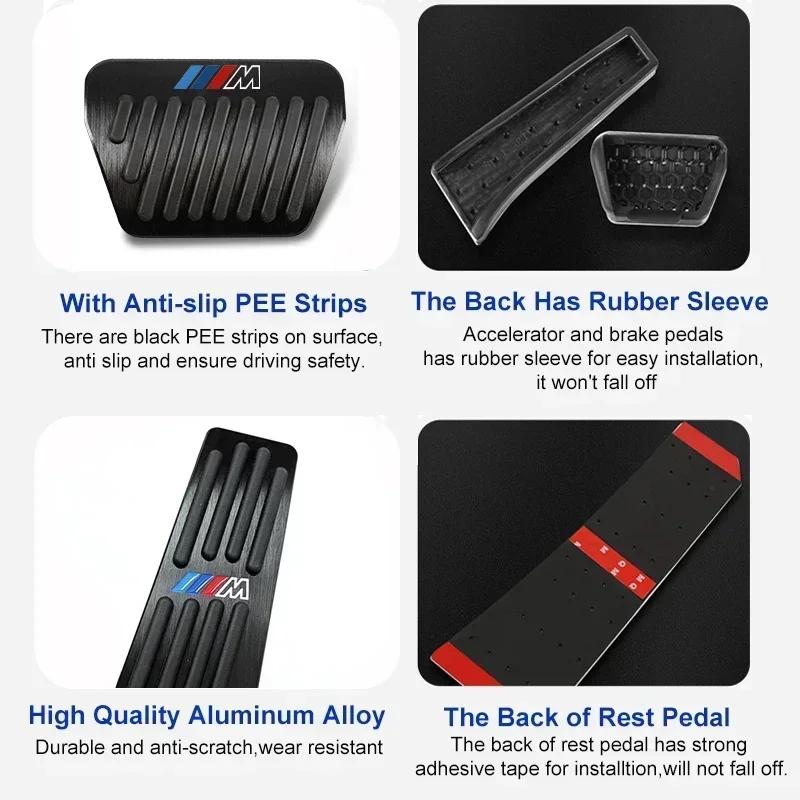 Couvercle de pédales de voiture Couvercle de pédale de frein Pour BMW Série 5 X3 X5 G30 G20 F10 F07 F30 E90 E60 F15 G23 E83 E84 F48 G32 G01 G02 G05 G60