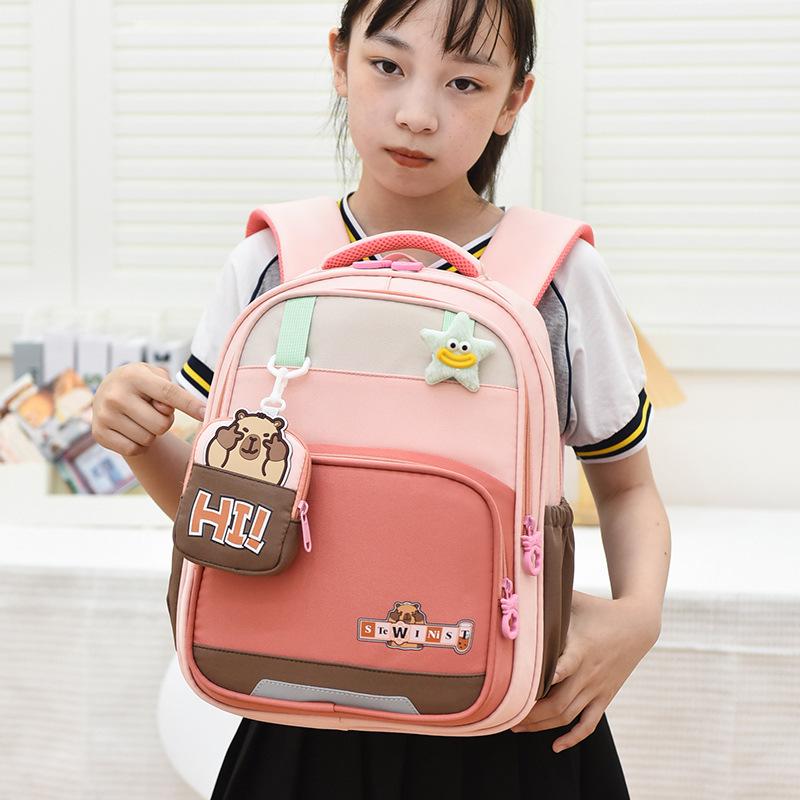 School bag School bag for primary school students New large-capacity burden reduction spine protection backpack for grades 1-3