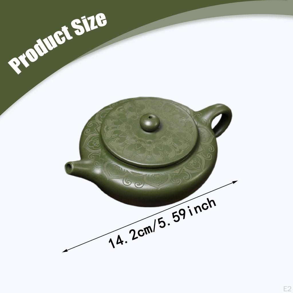 Chinese Clay Teapot with Lid Portable Kung Fu Tea Pot Zisha Kettle for Farmhouse Christmas Home