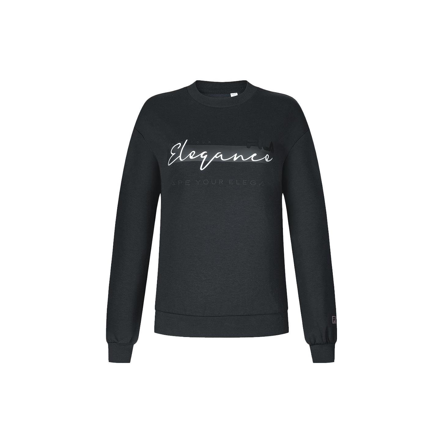 

New FILA Sweatshirts Women s Pitch Black A11W341208F-BK S