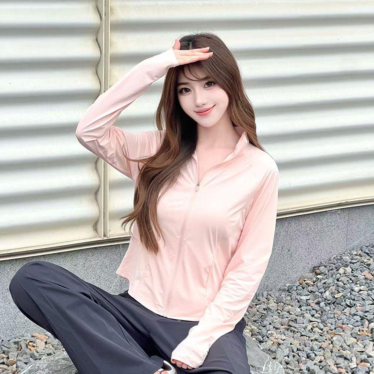 Skechers Solid Color Fashion Simple Sports Stand Collar Jacket Women Jackets Cloud-Pink P225W125-053G