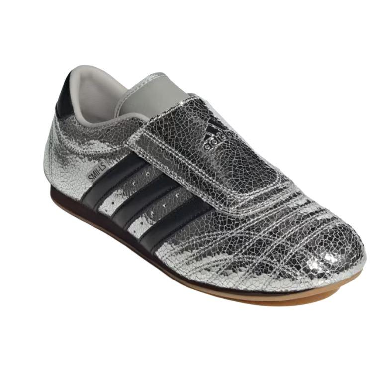 adidas Taekwondo Silver Metallic Black Women Sneakers Core-Black Gum JH9664