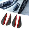 Bumper Lip Front Bumper Wind Splitter Trim Kit Carbon     4 Piece Self Adhesive   Fits Most Cars