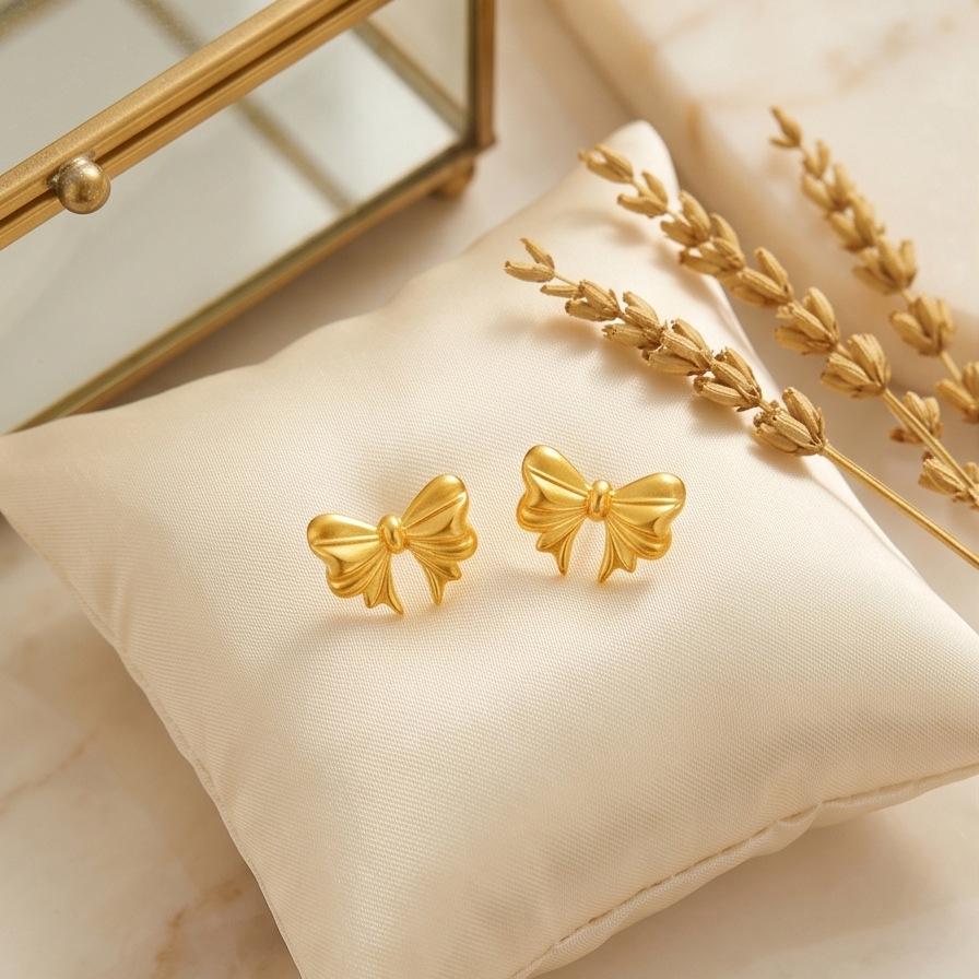 2026 Runaway Princess Bow Earrings - Cute, Sweet, Hot-Selling Student Accessories for Women