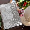 Nail Art Stamping Plates - Star, Polka Dot, Lines, Grid Lace Textures