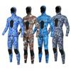 Fato de Neoprene Dividido 3mm Homem Mulher Camuflado com Capuz Mergulho Livre Surf Pesca Submarina Mergulho Profundo Resgate Proteção Térmica