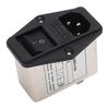 Rocker Switch Power Socket AC 115V 250V IEC Inlet Module Plug with Fuse for Equipment