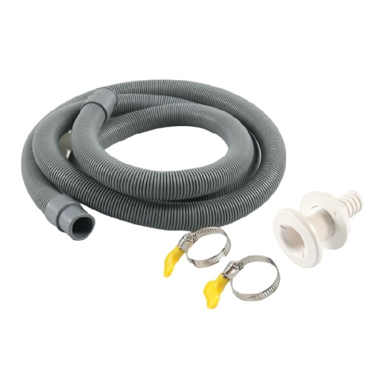 

Bilge Pump Hose Installation Kit 3/4 Inch with 2 Hose Clamps & 1 Thru-Hull Fit 1