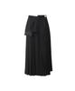 RECODE Asymmetric Pleats Skirt Rqkaa25537Bkx