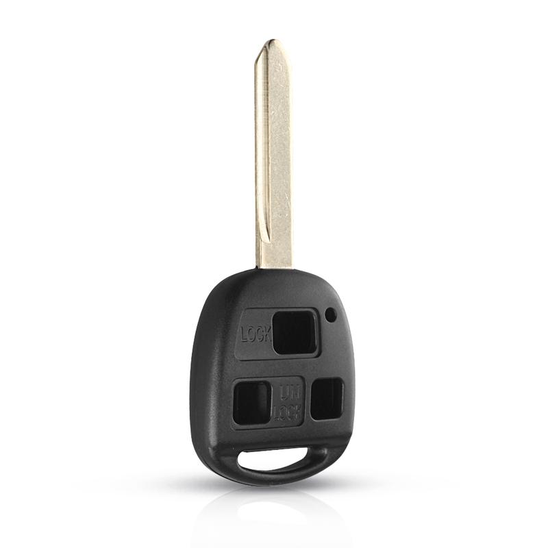 KEYYOU For Toyota Yaris Carina Corolla Avensis RAV4 Echo Camry Remote Key Shell Case Fob TOY47 Blade 2/3 Buttons With Rubber Pad
