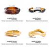 Ingemark 4 Styles Classic Irregular Resin Acrylic Bracelets for Women On Hand Vintage Spring Open Bangle Couple Jewelry Gift