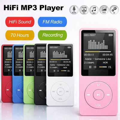 Multifunction MP3 Music Player Mini Digital Display Screen HIFI Sound FM Radio E-book Recording Music Walkman