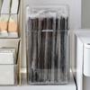 Transparent Straw Storage Box Large Capacity Disposable Cutlery Storage Box  For Home