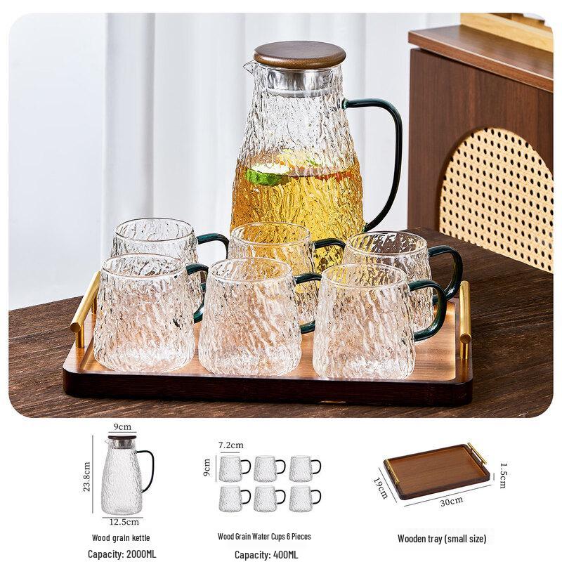 Heat-Resistant Glass Cold Water Pitcher Set