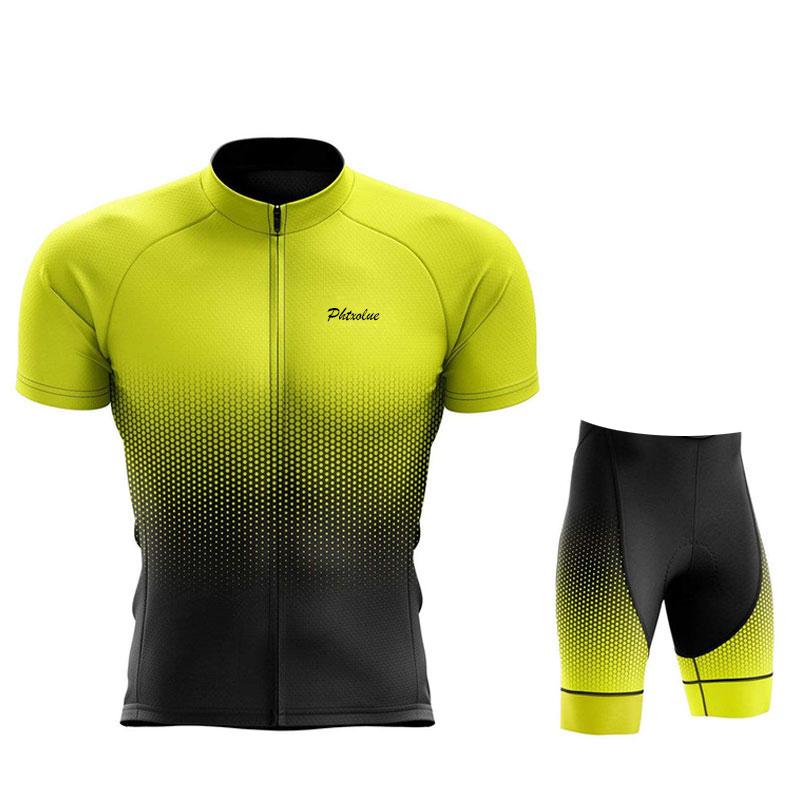 Phtxolue 2023 Cycling Set Men Cycling Clothing Anti-UV Breathable Women Bike Mtb Mountain Bicycle Wear Kit Cycling Jersey Suit