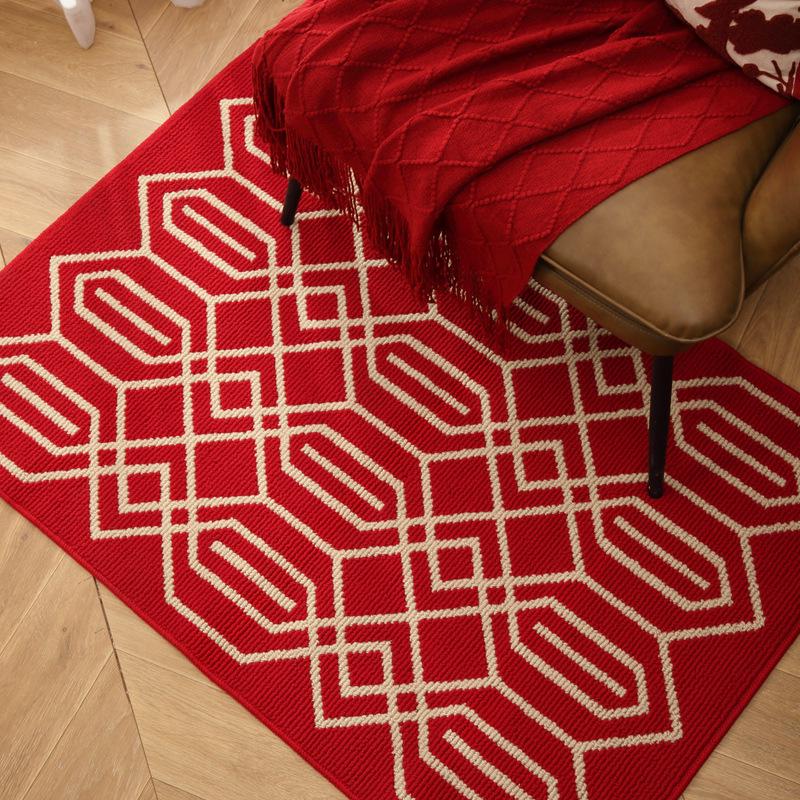 High-End Chinese Style Entrance Doormat: Dirt-Resistant Rug for Front Door, Living Room, Bedroom, or Hallway