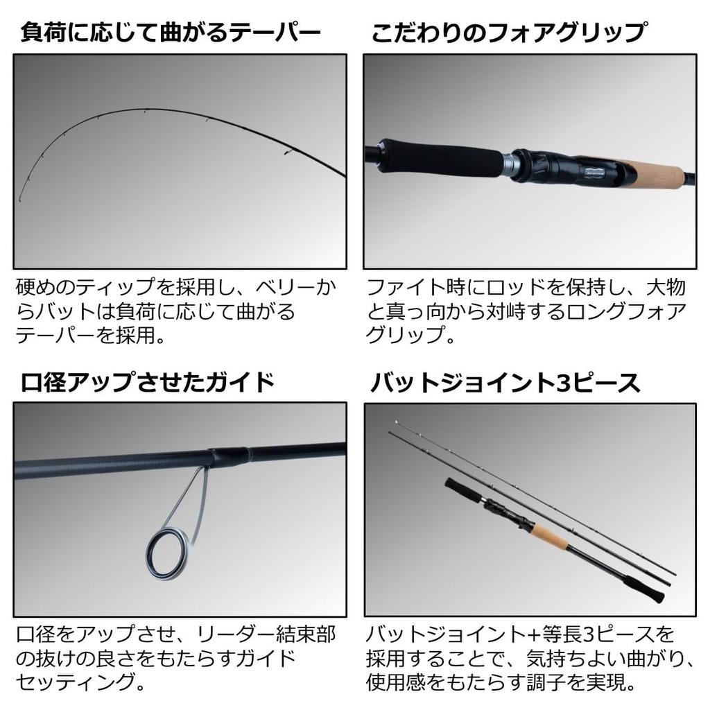 DAIWA Phantom Riveralist 933MH+RSB 3-piece multi-rod