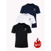 3 Pezzi T-shirt da Uomo Leggere Traspiranti Asciugatura Rapida Assorbi Umidità Girocollo Top Stagione Unica Casual