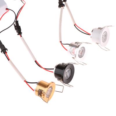 Kleiner Einbau-Decken-LED-Spot Cob 1W dimmbar Treiber enthalten für Zuhause Vitrine Schrank El Sockelleiste usw.