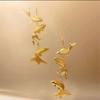 New Chinese Gold Koi Earrings, Retro National Style Three-dimensional Goldfish Fringed Long Cheongsam Horse Face Skirt Earrings Accessories