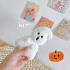 Ghost Doll Bag Pendant Plush Toy Keychain, Pure White Doll Fluffy Bag Hanging