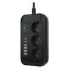 Євророзетка Подовжувач 2 м Multiprise 3 8 AC Розетки Електрична розетка з USB Type C Фільтр мережі Підтримка швидкої зарядки Новий