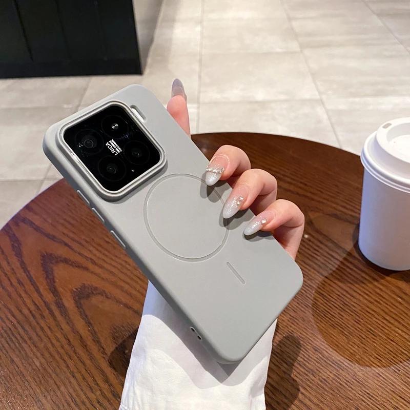 

Для Xiaomi Mi 14 15 Pro 14pro Чохол Магнітний Розкішний Матовий М який ТПУ Кольоровий Блокуючий Захисний Ударостійкий Mi 15pro Чохли for Xiaomi 15 pro сірий