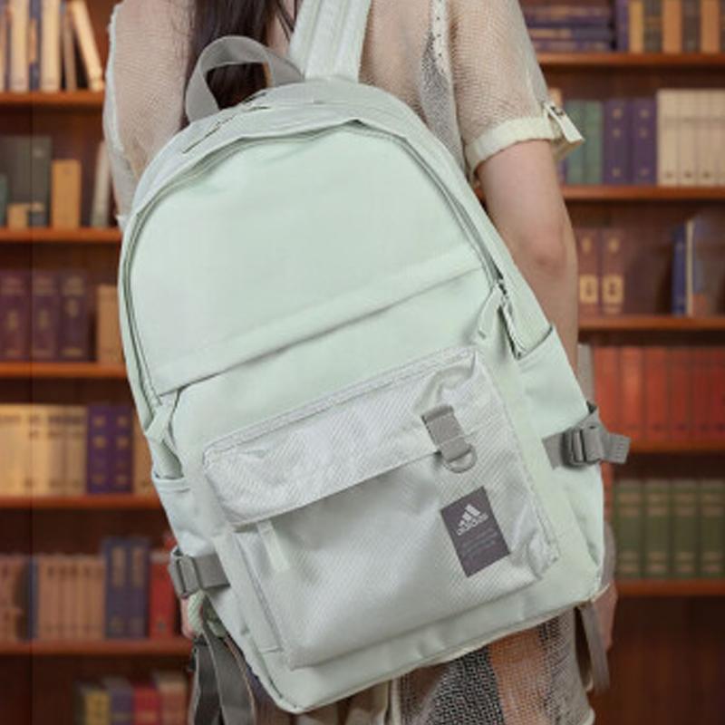 Adidas Recycled Material Polyester Backpack Regular Unisex Linen Green Adidas JF1198