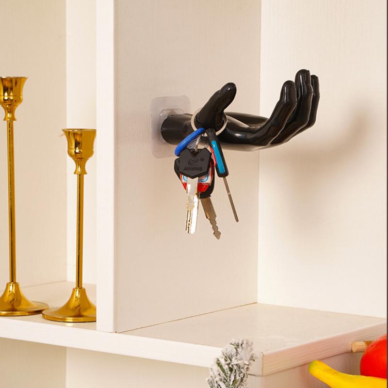 Wall Hanger Self Adhesive Hand Shape Hanger Hook No Drilling Palm Shaped Hook Wall-Mounted Multifunctional For Home Office