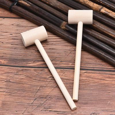 5 Pcs Mini Wooden Hammer Ball Toy  Hitting Replacement Wood Mallets Toy