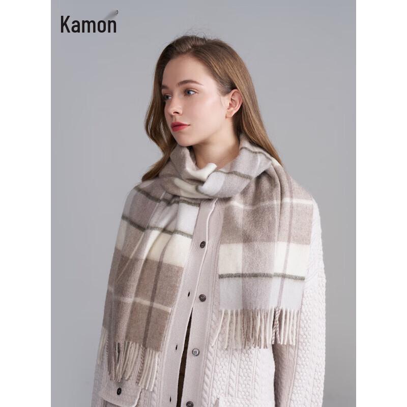 Kenmont Women s British Style Wool Plaid Scarf