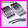 10 Stück Schwarz 6,5/8,5 cm Clip Haarspange Haarnadel Koreanisch Schlichte Schwarze Draht Haarnadeln Unsichtbare Haarnadel Breite Große Haarspangen für Braut