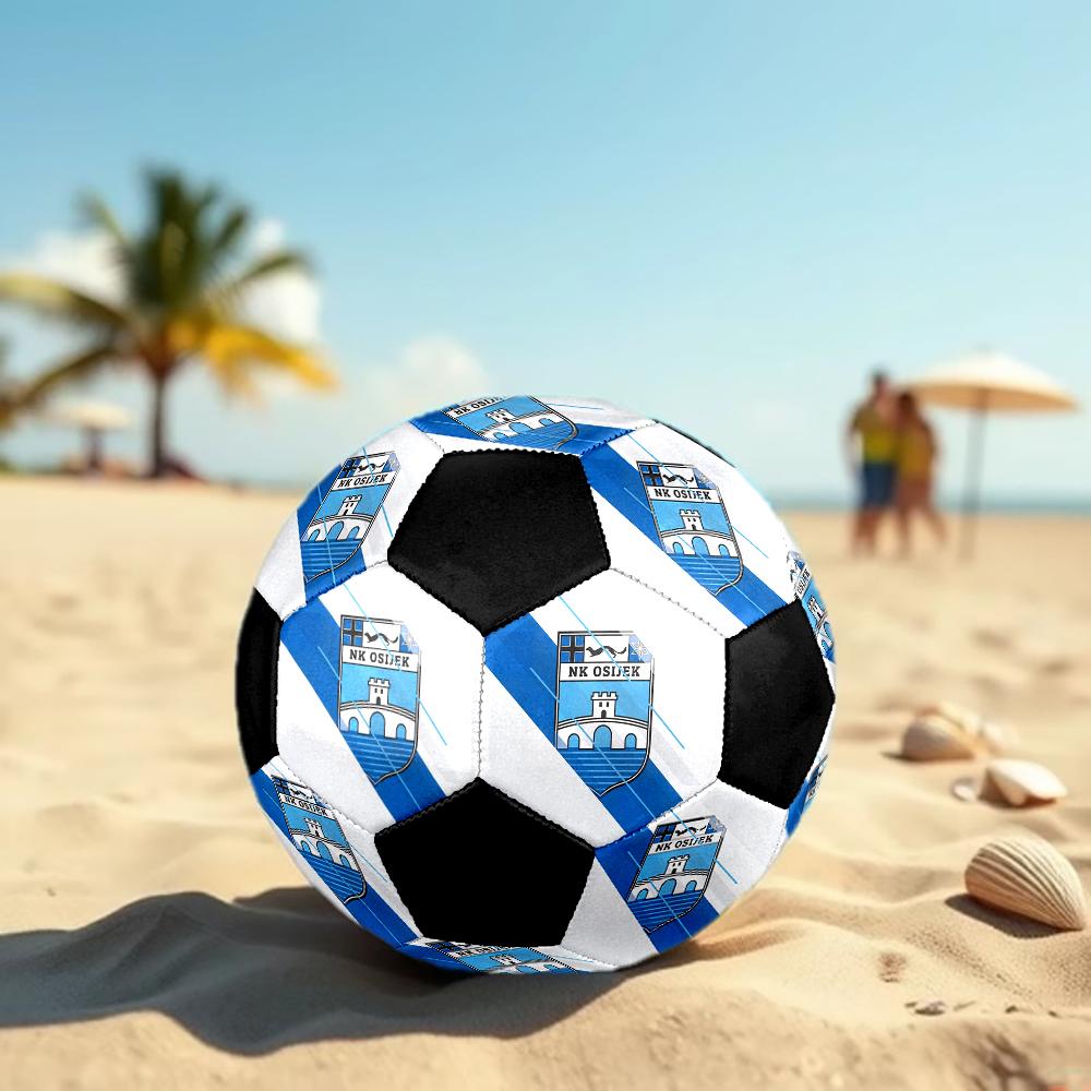 SIZE 5 NK Osijek Soccer Ball Colorful All Ages Machine Stitched PVC Competition Ready Durable High-Bounce
