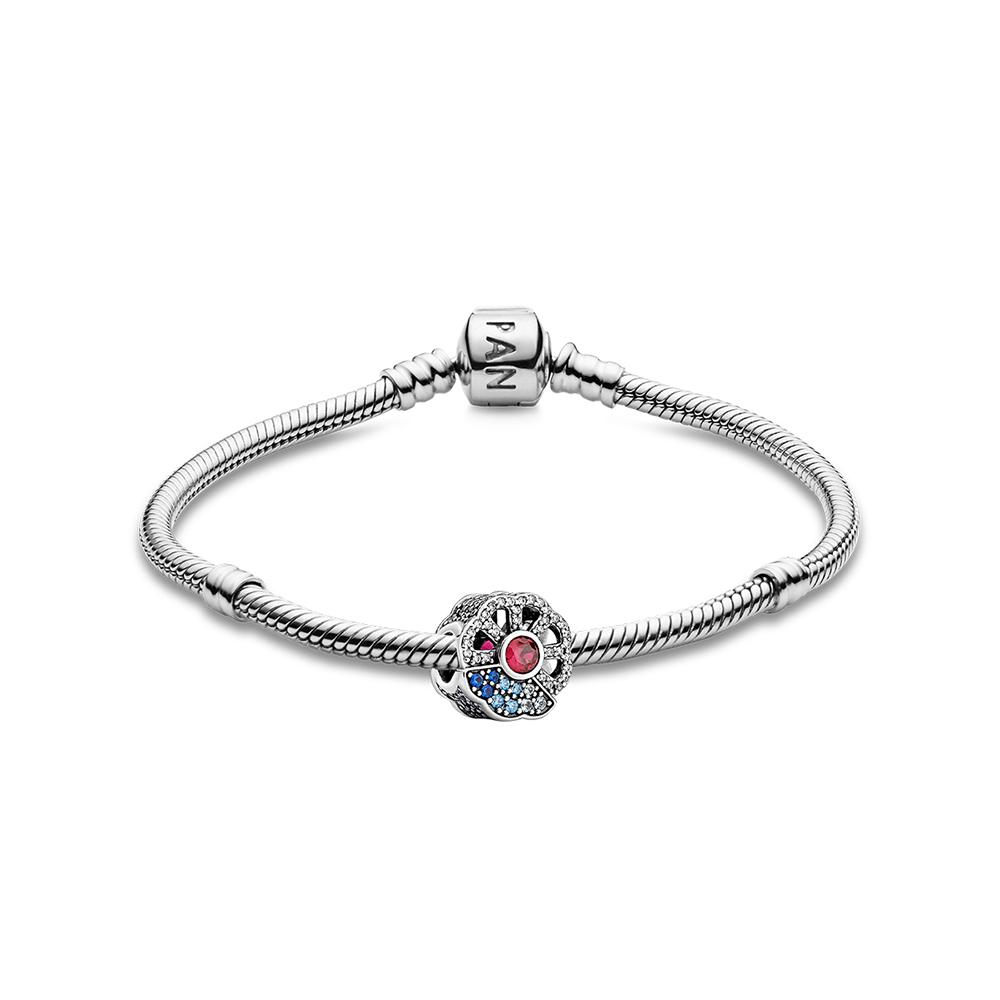 Pandora Hollow Fantasy Set 925 Silver Bracelet Unisex Bracelet ZT24092228A 17