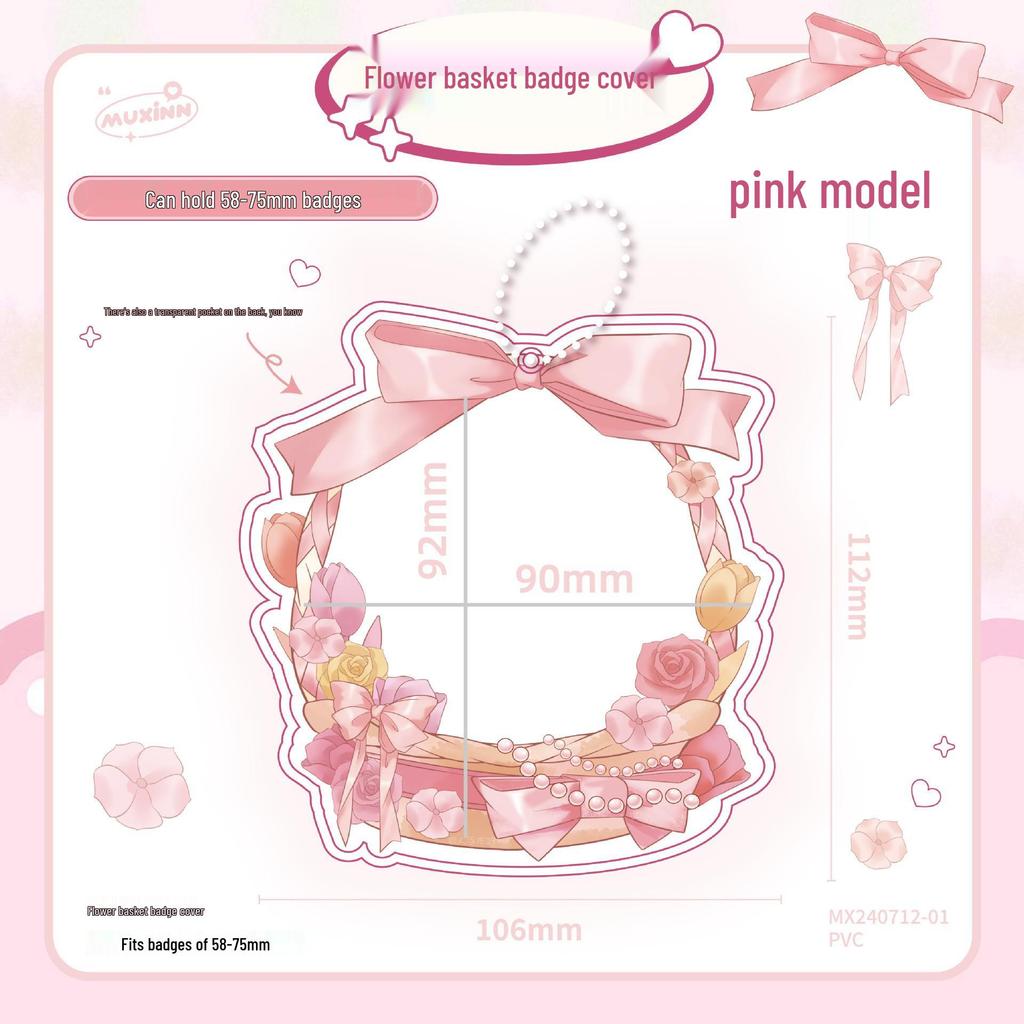 Acrylic Stand: 58-75mm Useable Gumi Ita Bag Charm & Anime Badge Storage Case